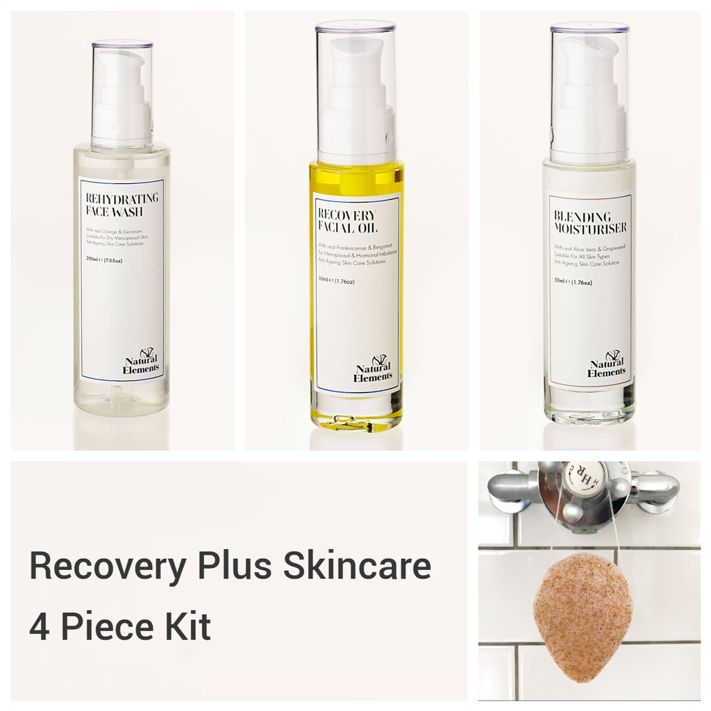 Recovery Plus Skincare 4 Piece Kit | Dry Skin | Menopausal Skin| NES429