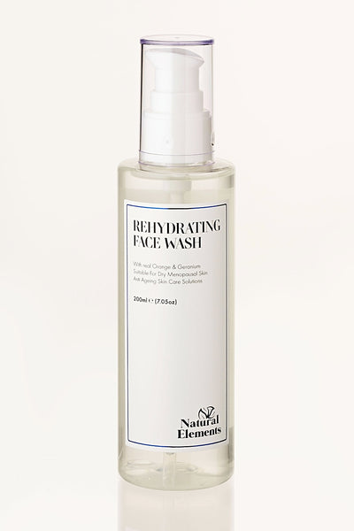 Rehydrating Face Wash & Eye Make-Up Remover 200ml | Dry & Menopausal Skin | NES015